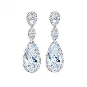 Boucles d'oreilles mariage pendantes