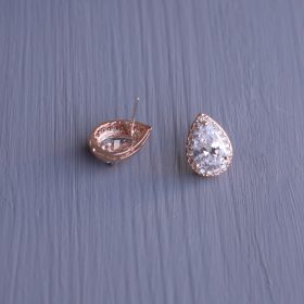 boucles d'oreilles mariage or rose 02