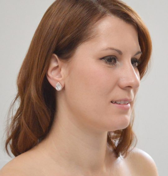 boucles d'oreilles mariage or rose 03