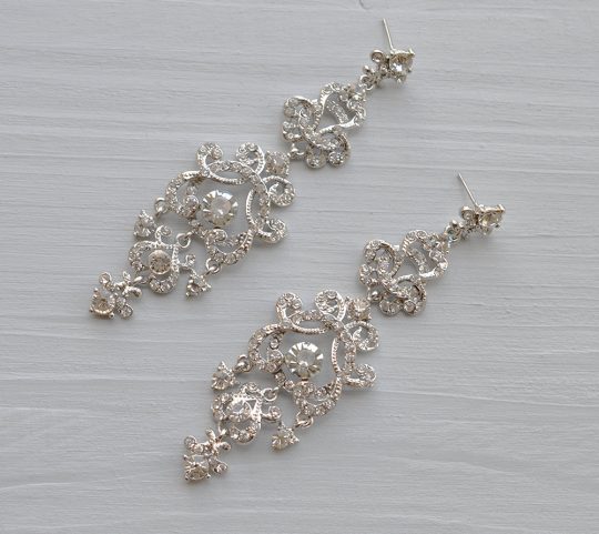 boucles d'oreilles mariage princesse 3