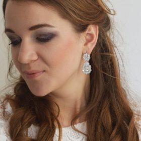 boucles d'oreilles mariage diamante 2