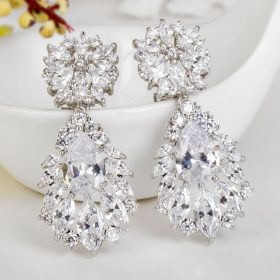 boucles d'oreilles mariage diamante 3