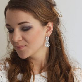 boucles d'oreilles mariage diamanté 4