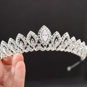 diademe serre-tête mariage argente 02