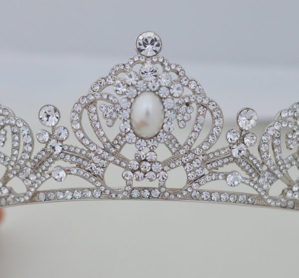 Schneespitze Mariage Tiare,Couronne De Mariage DiadèMe Cristal Schneespitze Mariage Tiare,Couronne De Mariage DiadèMe Cristal