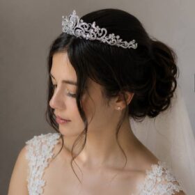 Diadème mariage de luxe diamant Zircon « Eveline »