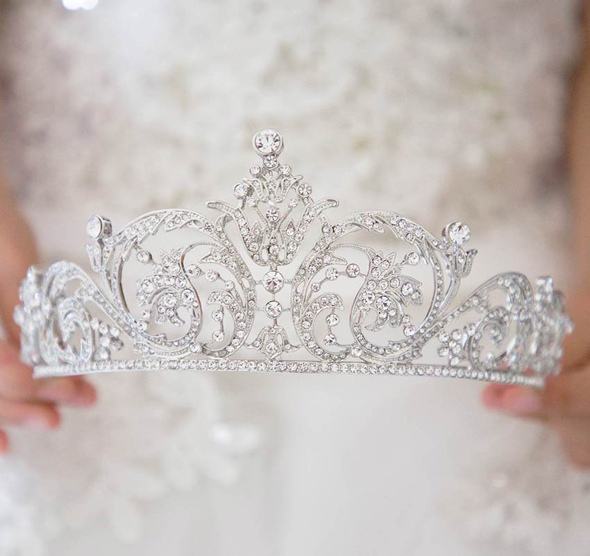 Diademe Serre Tete Mariage Strass Bijoux De Tete Royal