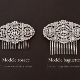 Alternative view of Peigne coiffure mariage en cristal vintage Gatsby Le Magnifique