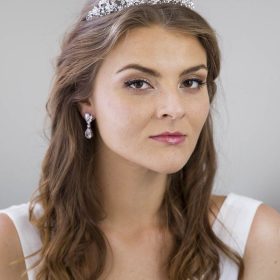 Serre-tête mariage, diadème incrusté de cristaux Swarovski