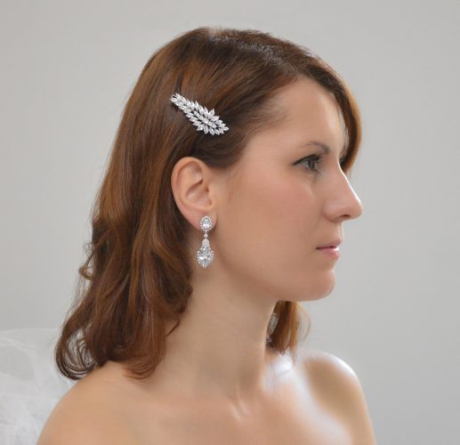 3 Barrettes à Cheveux Élégantes Avec Perles Et Strass - Pour Mariage, Fête, Soirée | Design Fleuri, Métal Et Perles Synthétiques - 8