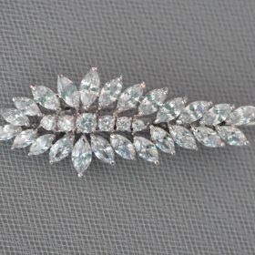 barrette mariage diamante