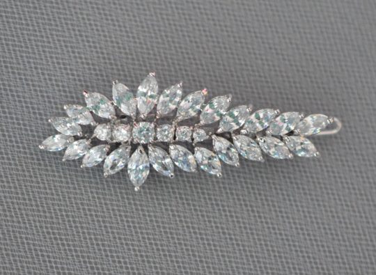 barrette mariage diamante