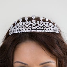 diademe mariee argent diamante 2