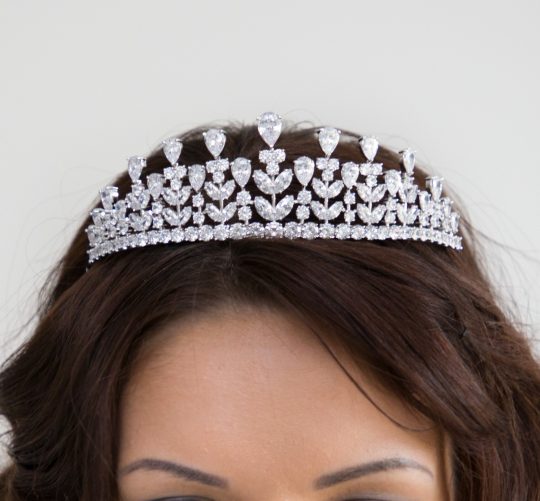 diademe mariee argent diamante 2