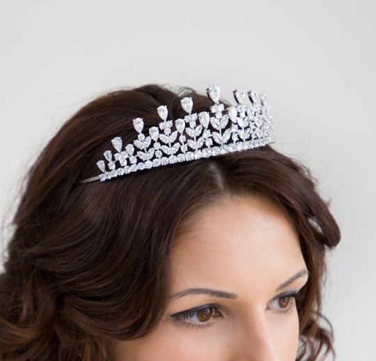 diademe mariee argent diamante 8