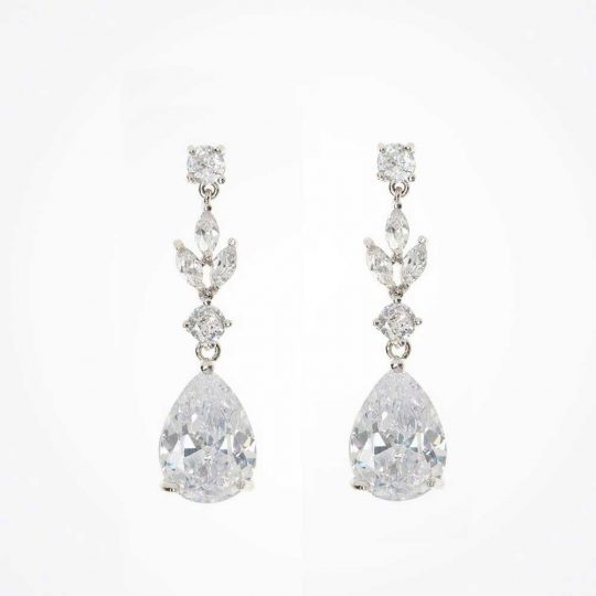 Boucles d’oreilles mariage cristal Swarovski « Éléonore »