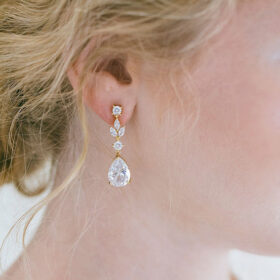 Boucles d’oreilles mariage cristal Swarovski 