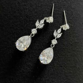 Boucles d’oreilles mariage cristal Swarovski Éléonore