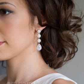 Boucles d'oreille mariage élégantes et raffinées