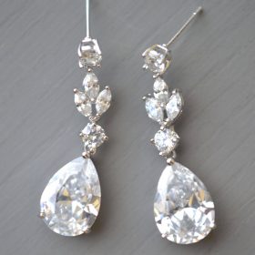 boucle oreille mariage cristal 3