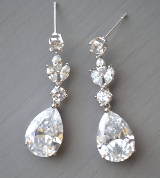 boucle oreille mariage cristal 3