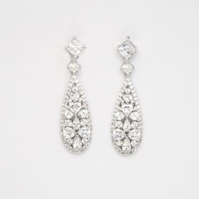 boucles d'oreille mariage strass