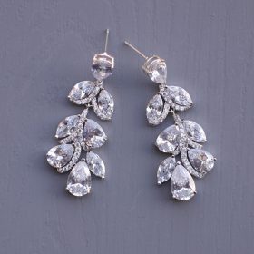 boucles d'oreilles feuilles cristal 2