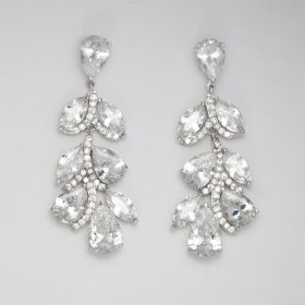 boucles d'oreilles feuilles cristal 5