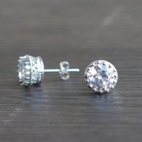 boucles d'oreilles mariage clous simples