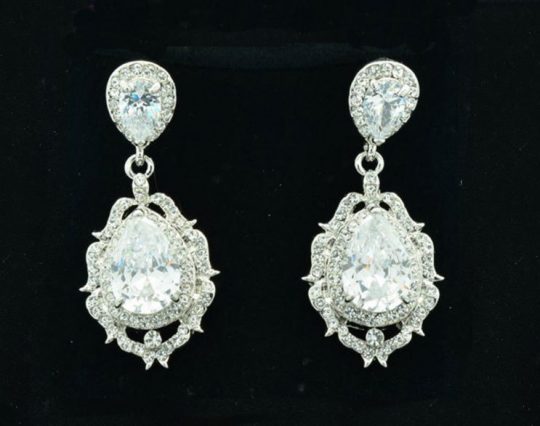 boucles d'oreilles mariage rétro vintage 2