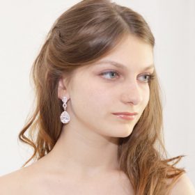 boucles d'oreilles mariage vintage strass