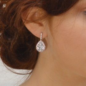 boucles d'oreilles mariée