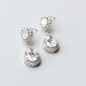 boucles d'oreilles mariée goutte eau 4