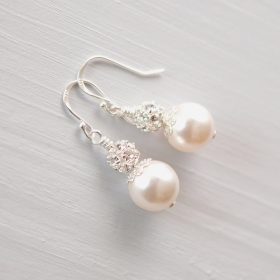 boucles oreilles perle swarovski strass 3