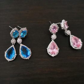 Boucles d’oreilles mariage cristal Swarovski élégantes « Annabelle »