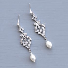 boucles d'oreilles mariage perles naturelles vintage aurelia 3