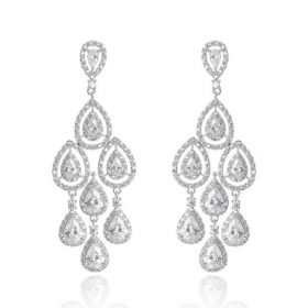 boucles oreilles mariage luxe chandelier Caroll 3