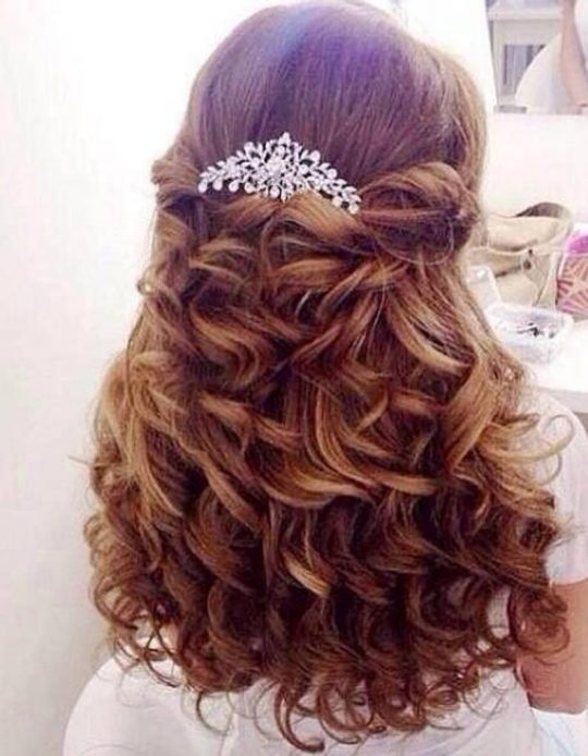 Peigne cheveux mariage strass fleuri, bijou coiffure Ariel