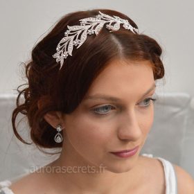 bijou cheveux Downton-Abbey serre tete feuilles 4