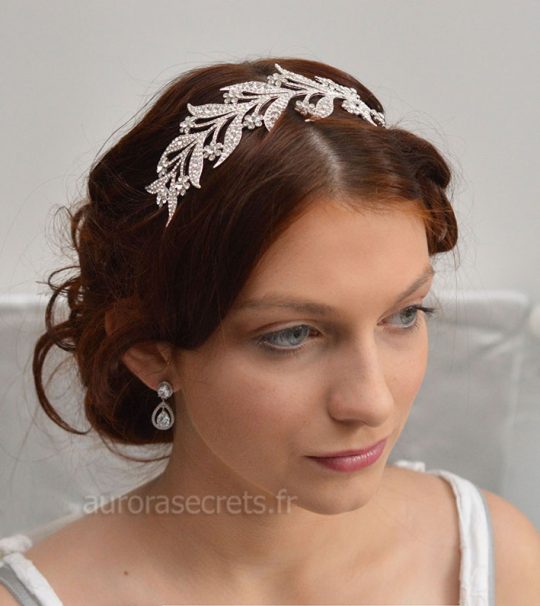 bijou cheveux Downton-Abbey serre tete feuilles 4