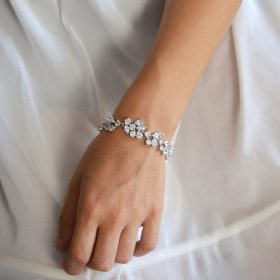 Bracelet original argent mariage, bijou de luxe