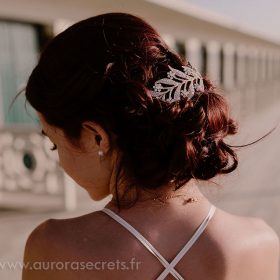 Diadème mariage feuilles Downton Abbey, bijoux de cheveux « Lady Mary »