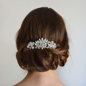 peigne cheveux mariee fleur cristal