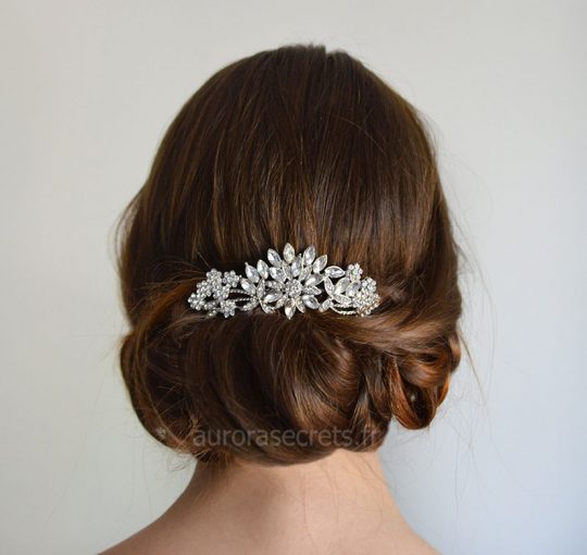 peigne cheveux mariee fleur cristal