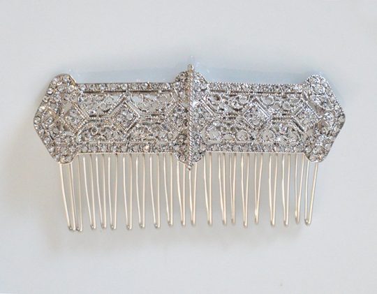 peigne coiffure mariage art deco cristal 2