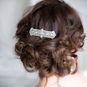 peigne coiffure mariage art deco cristal