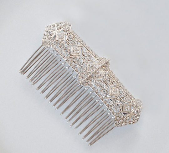 peigne coiffure mariage art deco cristal 3