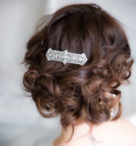 peigne coiffure mariage art deco cristal