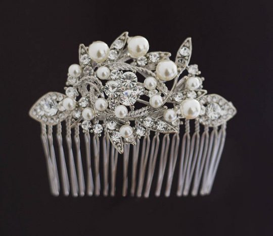 peigne mariée perles cristal