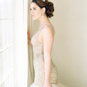 Diadème mariage argent orné cristaux, accessoire cheveux Romy